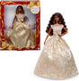 Barbie Signature 2025 Holiday Fashion Doll with Black Hair Wearing Silver & Gold Gown, Seasonal Collectible Includes Displayable Packaging & Doll Stand- JBJ01