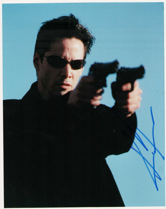 Autographed item – Keanu Reeves – Keanu Reeves Matrix signed photograph
