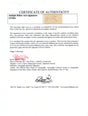 Certificate of authenticity – Adolph Hitler – Adolph Hitler rare signature