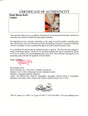Certificate of authenticity – Demi Moore – Demi Moore signed photograph