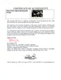 Certificate of authenticity – John Cleese – John Cleese signed photograph