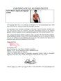 Certificate of authenticity – Justin Bieber – Justin Bieber signed photograph