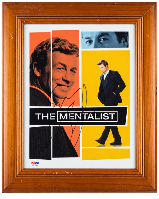 Autographed item – Simon Baker – Framed signed The Mentalist memorabilia poster