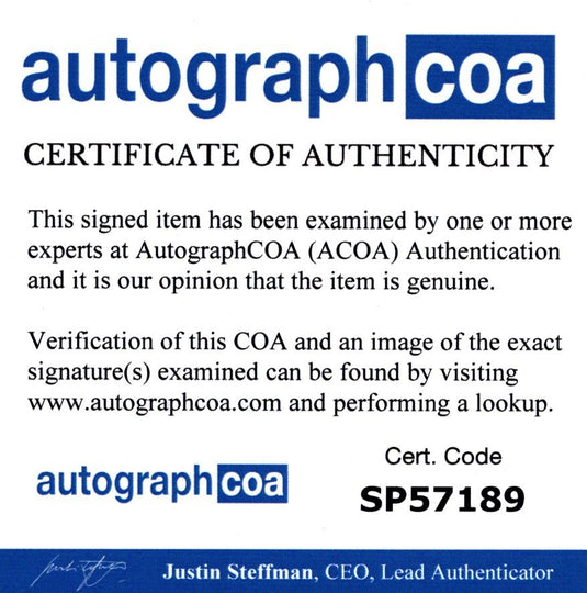 Certificate of authenticity – Tommy Chong – Cheech & Chong signed photo